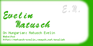 evelin matusch business card